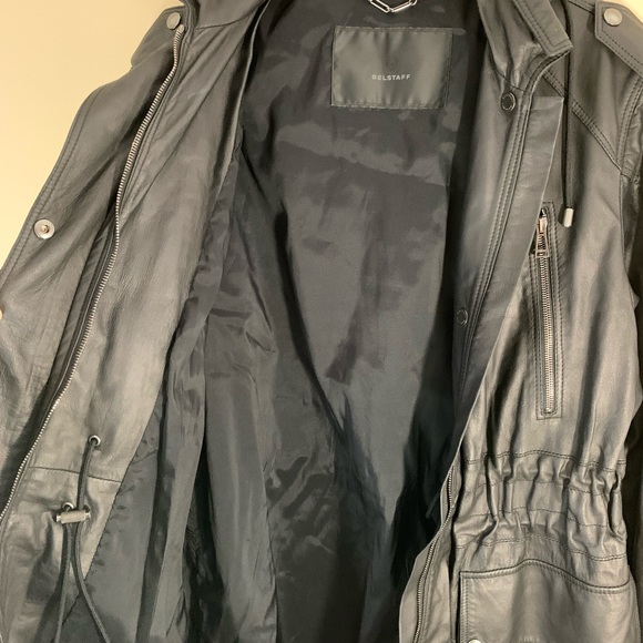 Belstaff ladies black leather jacket. Size 44 - Picture 14 of 16